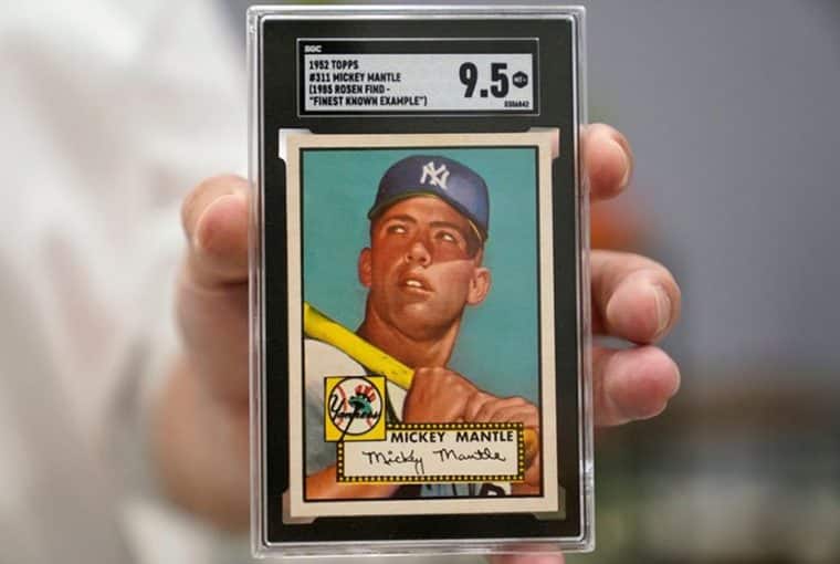 WSJ mickey mantle card