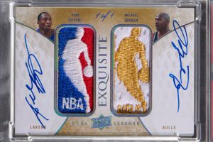 Michael Jordan & Kobe Bryant autograph and jersey card. Photo by Heritage Auctions. Ha.com